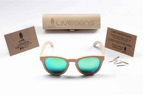 gafas de madera bambu Livegens